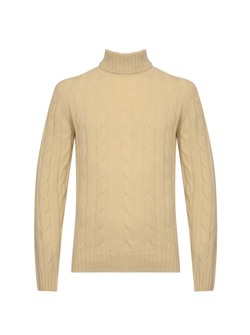 Maglione a trecce in lana geelong Ecru DANIELE FIESOLI | DF 00760001